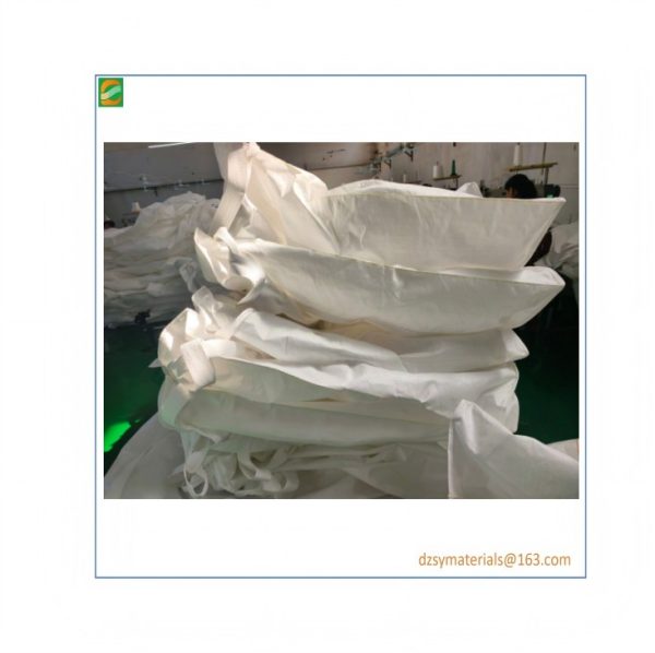 four lifting rings for material feeding and discharging, with tonnage and bag packaging.