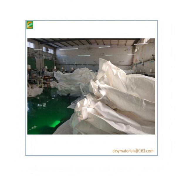 four lifting rings for material feeding and discharging, with tonnage and bag packaging.